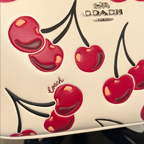 COACH Nolita 19 Cherry Print Shoulder Bag NWT - Picture 7 of 10